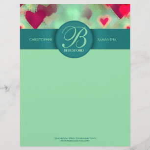 Papel Timbrado Dream Love he(Arts) Monograma Letterhead