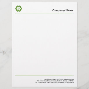 Papel Timbrado Duas Linhas - Verde Abacate