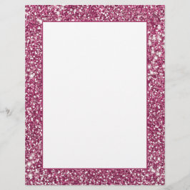 Papel Timbrado Efeito Gráfico de Textura de Brilho Rosa Falso