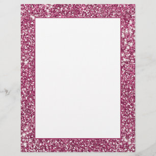 Papel Timbrado Efeito Gráfico de Textura de Brilho Rosa Falso