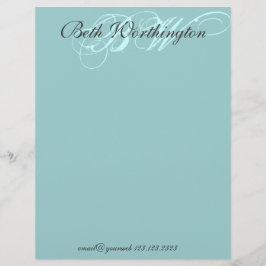 Papel Timbrado Elegância no local