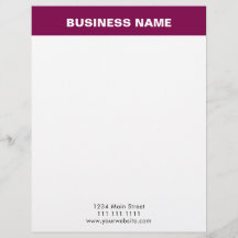 Elegant Burgundy Gold Luxury Business letterhead