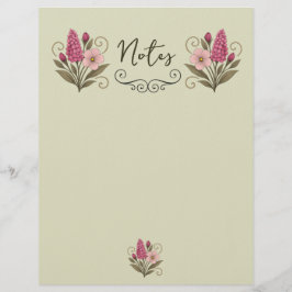 Papel Timbrado Elegant Floral Stationery Paper for florist