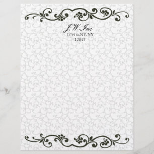 Papel Timbrado elegante Business Letterhead laranja