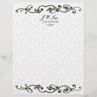 Papel Timbrado elegante Business Letterhead laranja