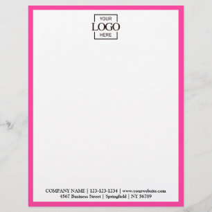 Papel Timbrado Elegante Logotipo da Empresa de Negócios Personali