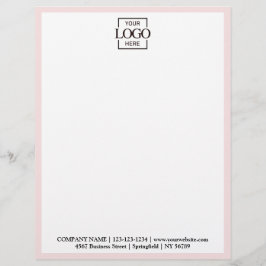 Papel Timbrado Elegante Logotipo da Empresa de Negócios Personali