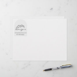 Papel Timbrado Elegante Minimalista