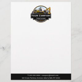 Papel Timbrado Empresa de Construção de Equipamentos Pesados Prof