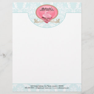 Papel Timbrado Empresa de Cupcake Elegante