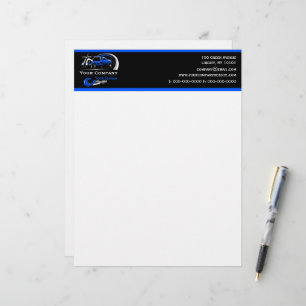 Papel Timbrado Empresa de Reboque Profissional, Serviço de Transp