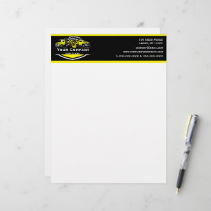 Papel Timbrado Empresa de Reboque Profissional, Serviço de Transp