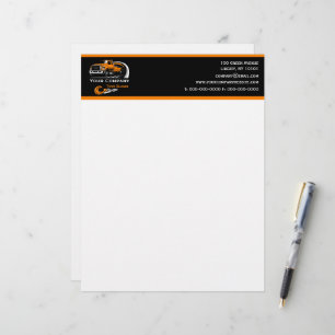 Papel Timbrado Empresa de Reboque Profissional, Serviço de Transp