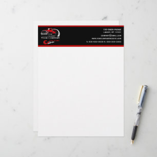 Papel Timbrado Empresa de Reboque Profissional, Serviço de Transp