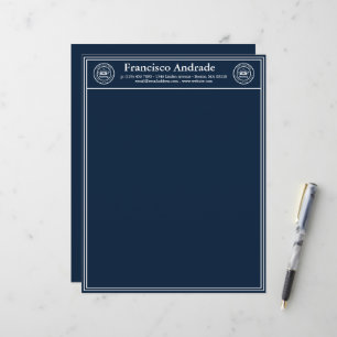 Papel Timbrado Empresa de Telhados Serviços de Logotipo Persona