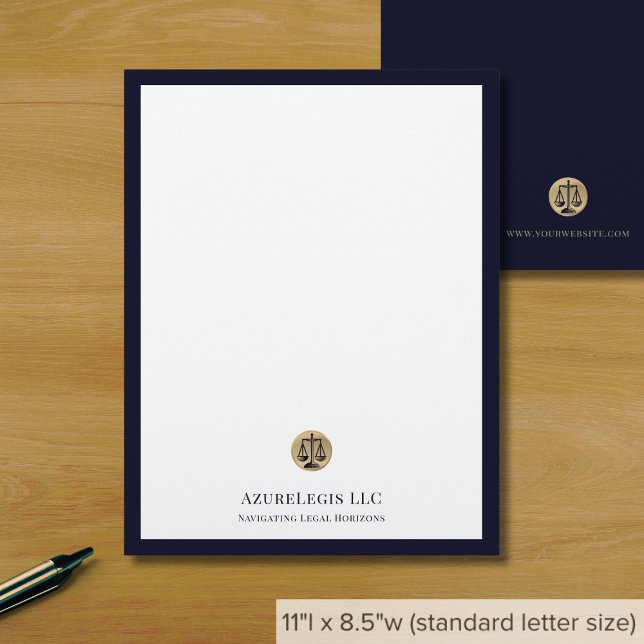 Papel Timbrado Empresa jurídica executiva Letterhead com escalas  (Criador carregado)