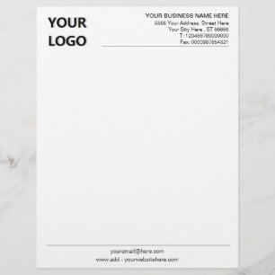 Papel Timbrado Empresa Personalizada Letterhead Personalizada