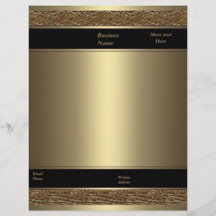 Papel Timbrado Empresarial Marrom Metal Bronze Dou