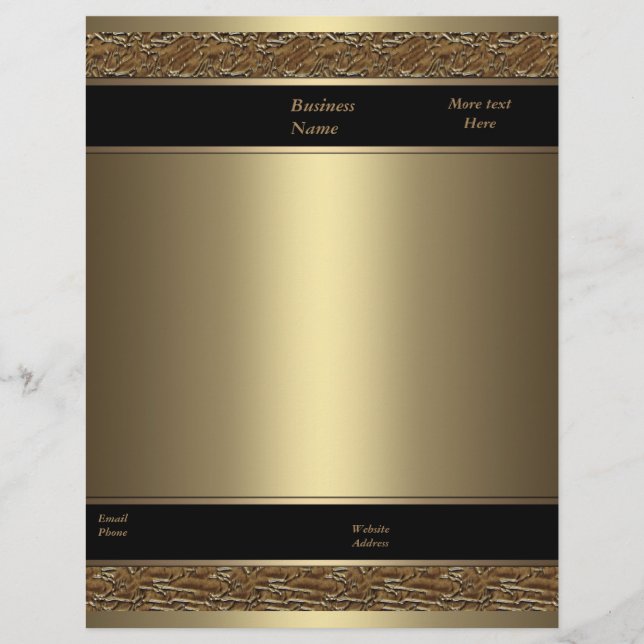 Papel Timbrado Empresarial Marrom Metal Bronze Dou (Frente)