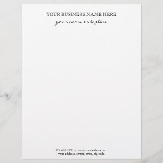 Papel Timbrado Empresarial Personalizado Moderno e