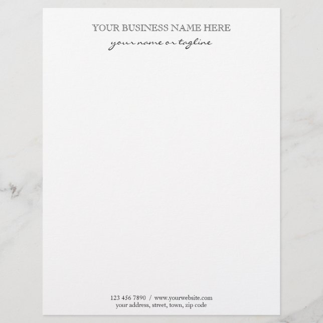Papel Timbrado Empresarial Personalizado Moderno e (Frente)