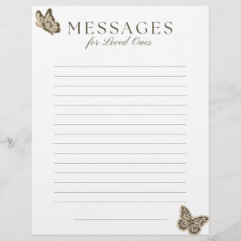 Papel Timbrado End-of-Life Letter to Loved Ones