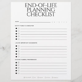 Papel Timbrado End-of-Life Planning Checklist