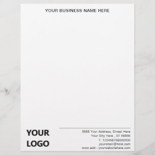 Papel Timbrado Endereço do site do logotipo timbrado para empresa