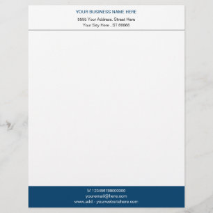Papel Timbrado Endereço Personalizado do Nome de Empresa do Offi