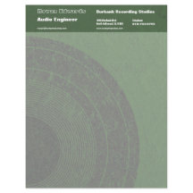 Engenheiro de áudio Letterhead
