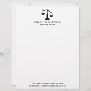 Papel Timbrado Escalas Clássicas Modernas de Justiça Carta de Lei
