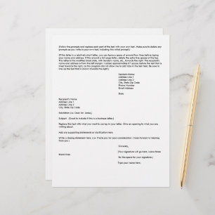 Papel Timbrado Escreva a sua própria carta, modelo letterhead,