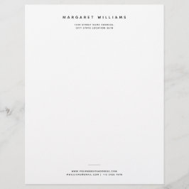 Papel Timbrado Escritório profissional moderno minimalista