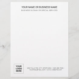 Papel Timbrado Escritório Simples Elegante Profissional Básico