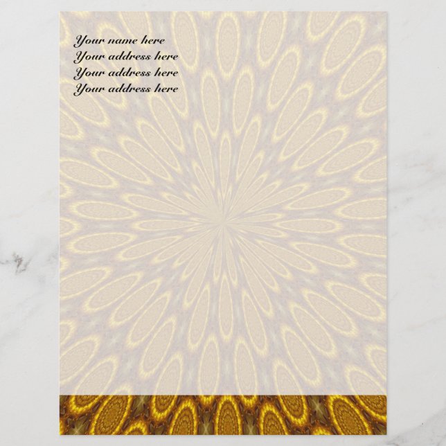 Papel Timbrado Espaço Dourado (Frente)