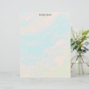 Papel Timbrado Espuma marinha
