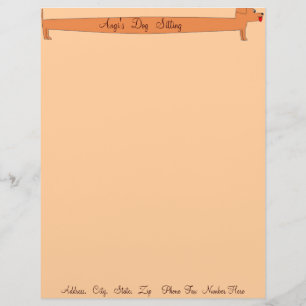 PAPEL TIMBRADO ESTAÇÕES ESPECIALIZADAS - DACHSHUND DOG - EMPRESAS