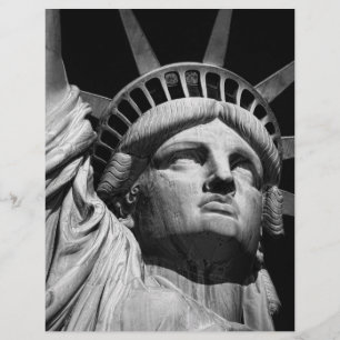 Papel Timbrado Estátua Branca Negra da Liberdade, Nova Iorque