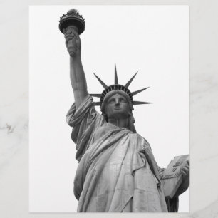 Papel Timbrado Estátua Negra e Branca da Liberdade