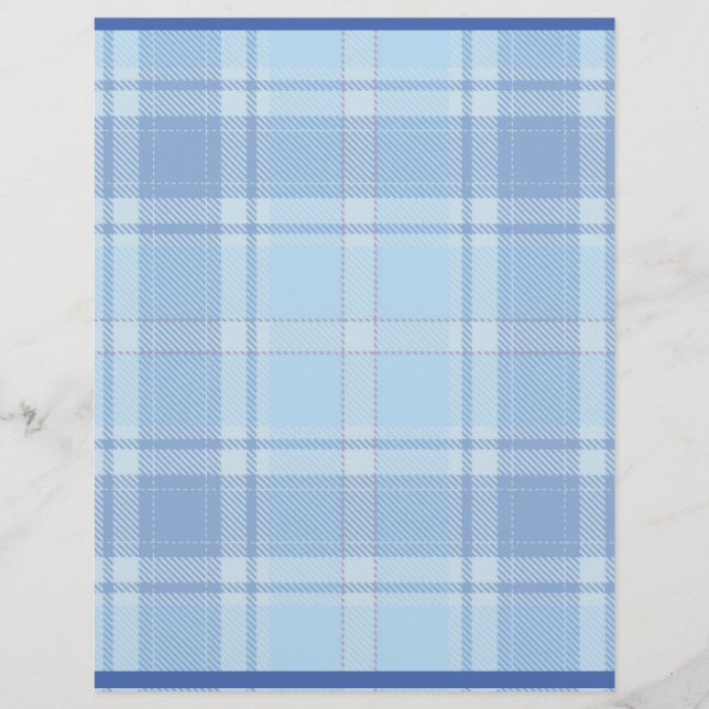 Papel Timbrado Estilo Chake Azul Rústico Simples (Frente)