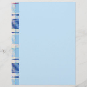 Papel Timbrado Estilo Chake Azul Rústico Simples
