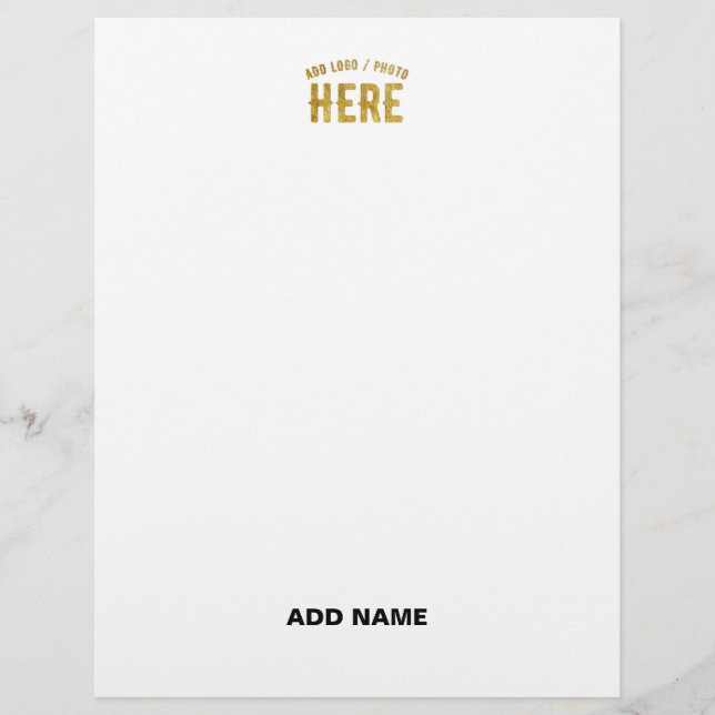 PAPEL TIMBRADO ESTILOSO BRANCO PERSONALIZÁVEL MODERNO VERIFICADO  (Frente)