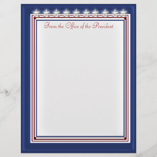Papel Timbrado Estrelas e Stripes (Papel Escrapbook Personalizado