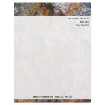 Estrutura personalizada da rocha com endereço do