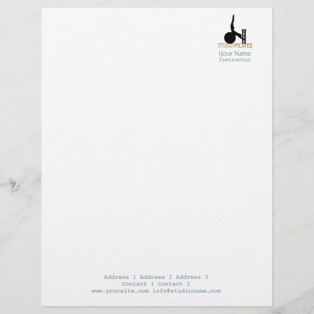 Papel Timbrado Estúdio Pilates - Letterhead (Frente)