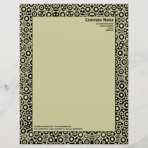 Papel Timbrado ET Circuity - Preto com HexCCCC99