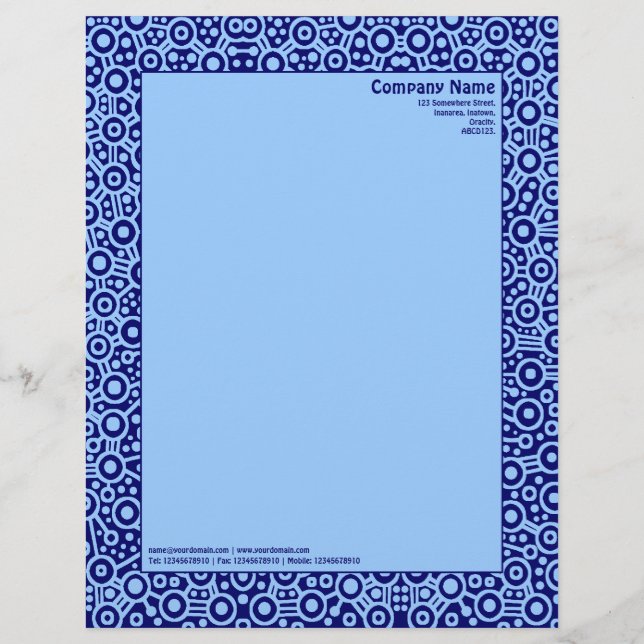 Papel Timbrado ET Circuity - Tons de Azul (Frente)