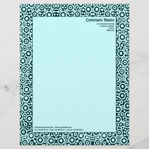 Papel Timbrado ET Circuity - Verde Escuro com Azul Claro