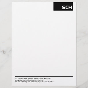 Papel Timbrado Etiqueta Superior - Preto