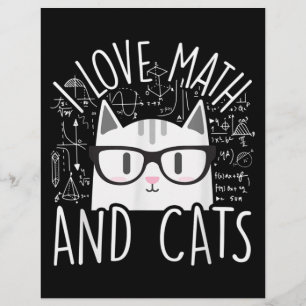 Papel Timbrado Eu Adoro Matemática E Gatos Gatinhos Bonitos